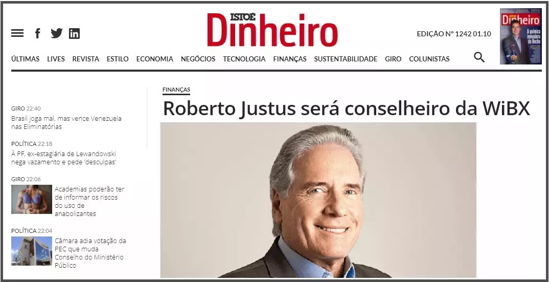 como negociar e armazenar wibx