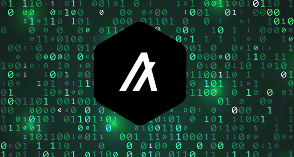 img:algorand-algo-logotipo-da-rede-em-fundo-de-linguagem-binaria