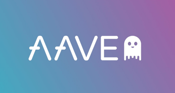 img:o-que-e-aave-logotipo-da-cripto-em-fundo-gradiente-verde-e-roxo
